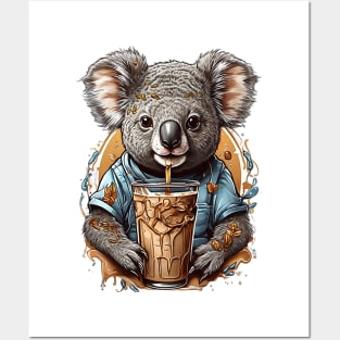 Iced Coffee and Koala Bear Posters and Art